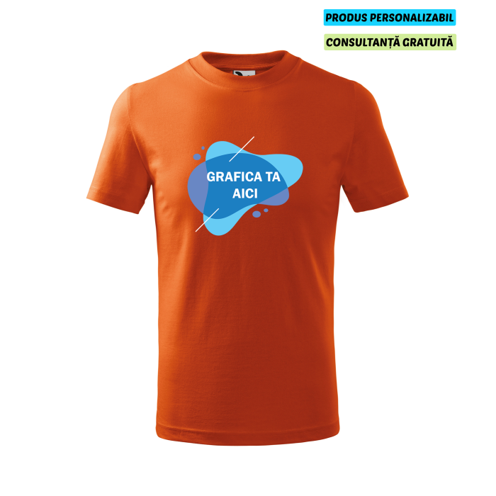 Malfini Tricou Copii Portocaliu Personalizat