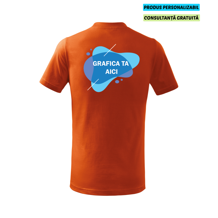 Malfini Tricou Copii Portocaliu Personalizat