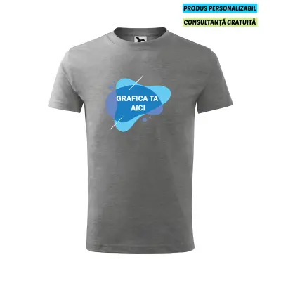 Malfini Tricou Copii Gri inchis Personalizat