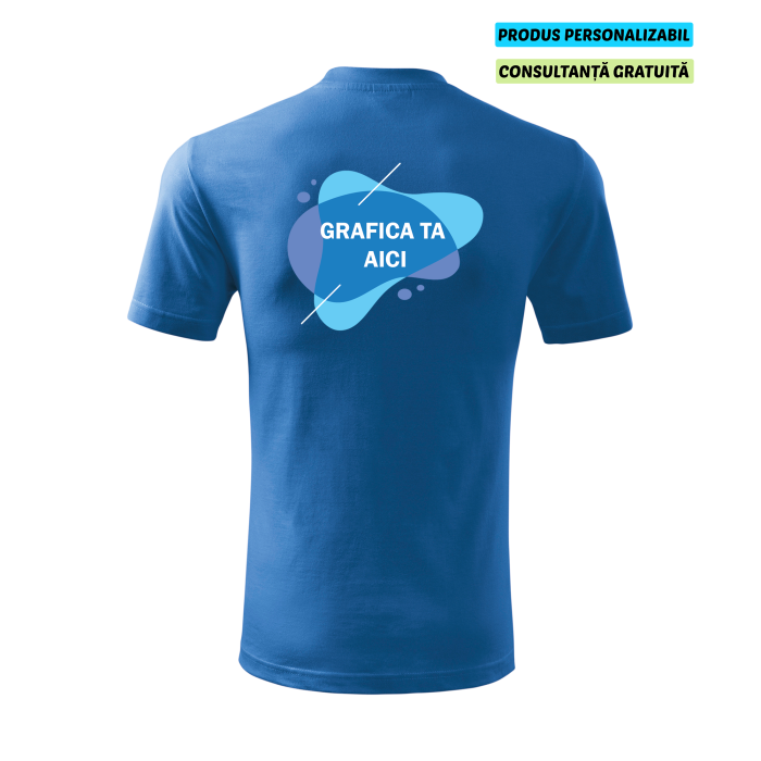 Malfini Tricou Copii Albastru azuriu Personalizat