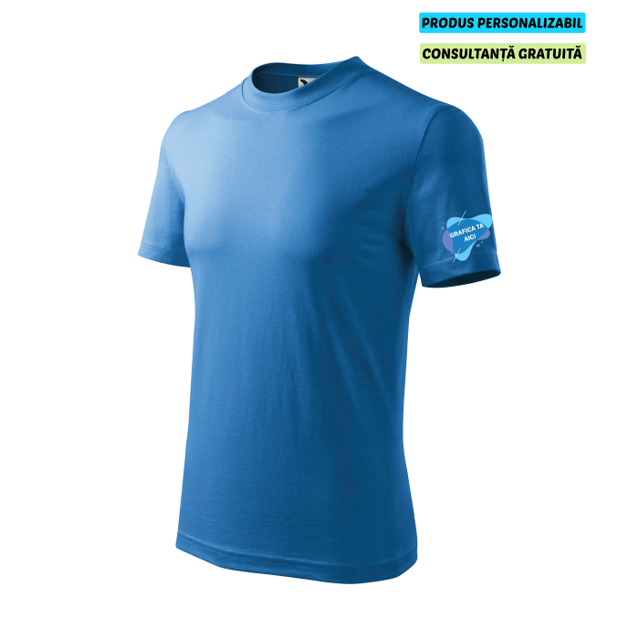 Malfini Tricou Copii Albastru azuriu Personalizat