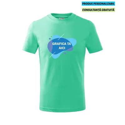 Malfini Tricou Copii Verde menta Personalizat