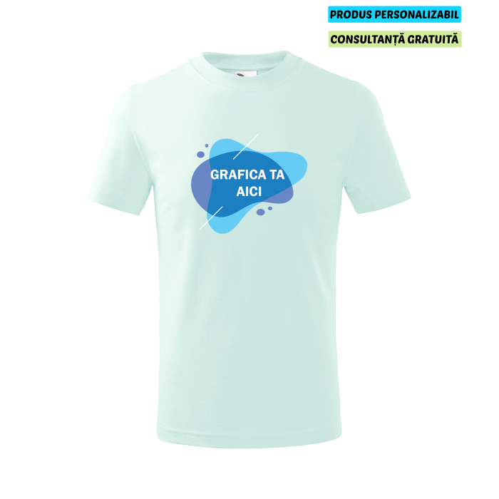 Malfini Tricou Copii Verde frost Personalizat