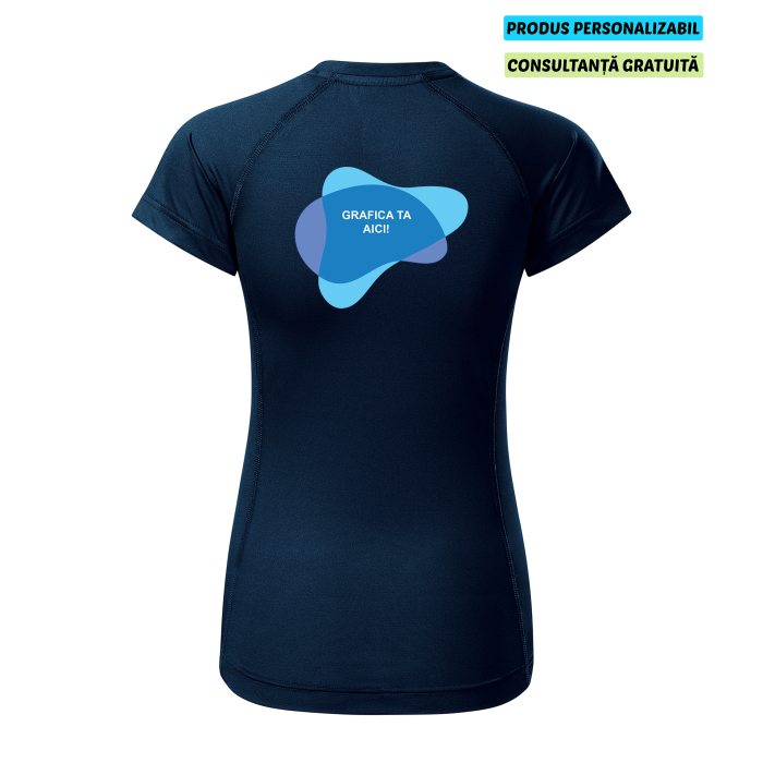 Malfini Tricou Dama Bleumarine Destiny Personalizat