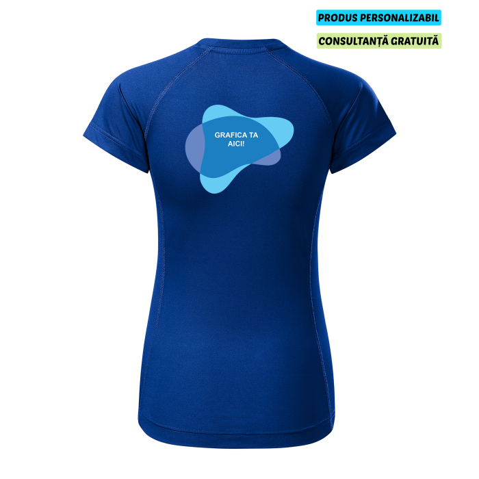 Malfini Tricou Dama Albastru regal Destiny Personalizat