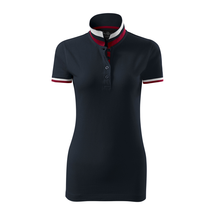 Malfini Tricou Polo Dama Bleumarine Collar up