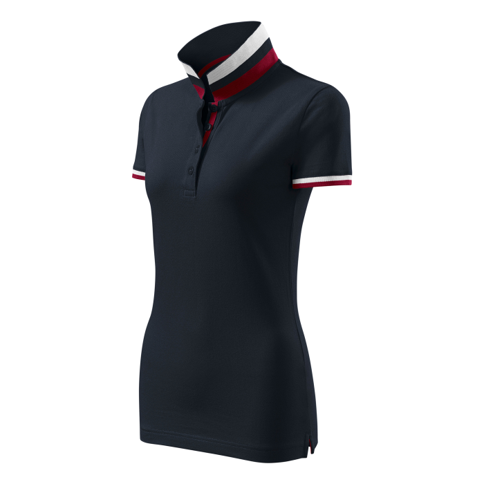 Malfini Tricou Polo Dama Bleumarine Collar up