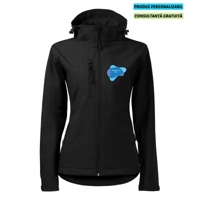 Malfini Jacheta Softshell Dama Negru PERFORMANCE Personalizata