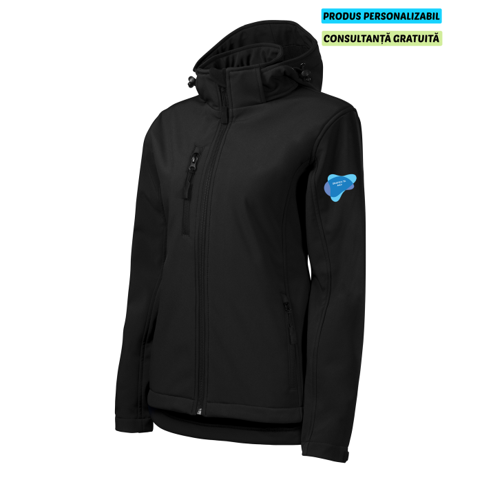 Malfini Jacheta Softshell Dama Negru PERFORMANCE Personalizata