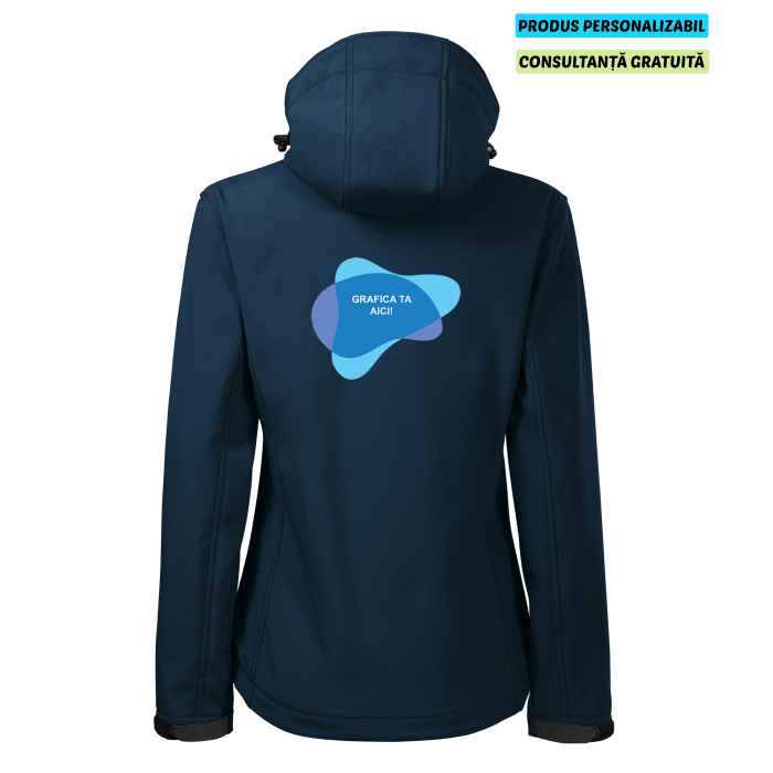 Malfini Jacheta Softshell Dama Bleumarine PERFORMANCE Personalizata