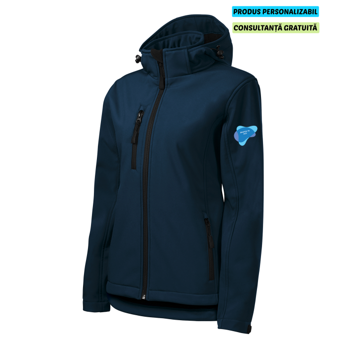 Malfini Jacheta Softshell Dama Bleumarine PERFORMANCE Personalizata