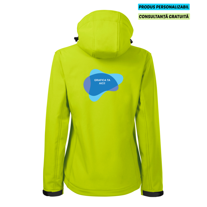 Malfini Jacheta Softshell Dama Lime PERFORMANCE Personalizata