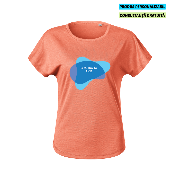 Malfini Tricou Dama Sunset melanj Chance (GRS) Personalizat