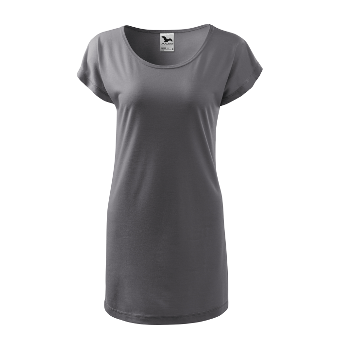 Malfini Tricou/rochie Dama Gri metalic Love