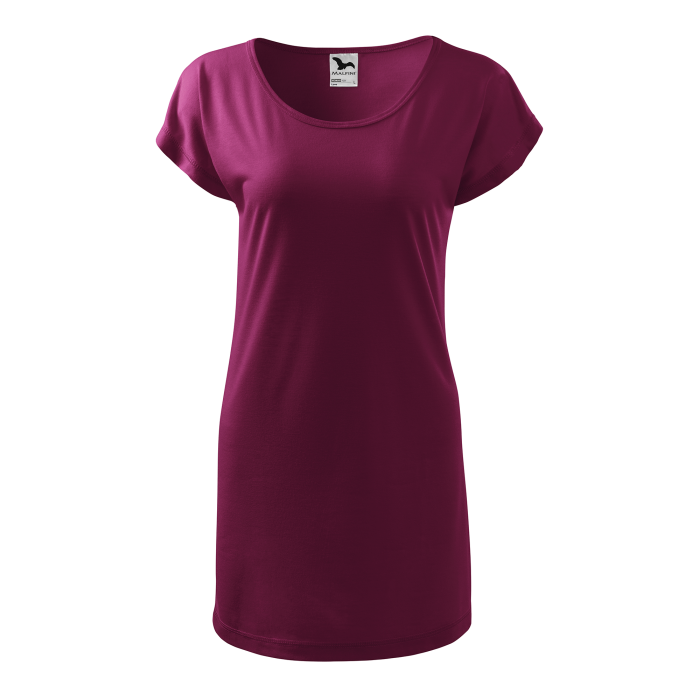 Malfini Tricou/rochie Dama Visiniu Love