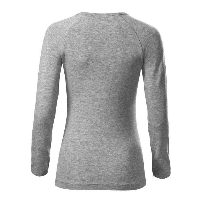 Malfini Tricou maneca lunga Dama Gri inchis Elegance