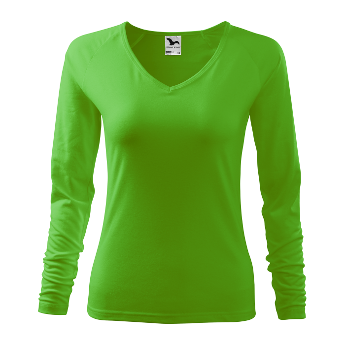 Malfini Tricou maneca lunga Dama Verde mar Elegance