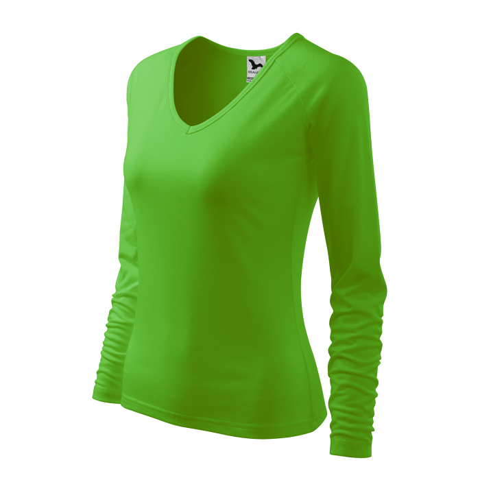 Malfini Tricou maneca lunga Dama Verde mar Elegance