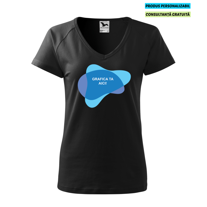 Malfini Tricou Dama Negru Dream Personalizat