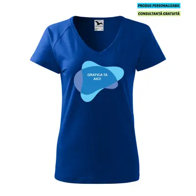 Malfini Tricou Dama Albastru regal Dream Personalizat