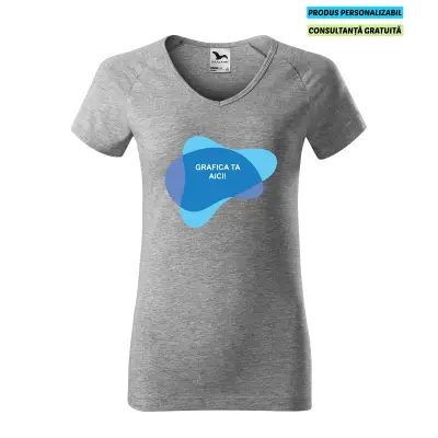 Malfini Tricou Dama Gri inchis Dream Personalizat