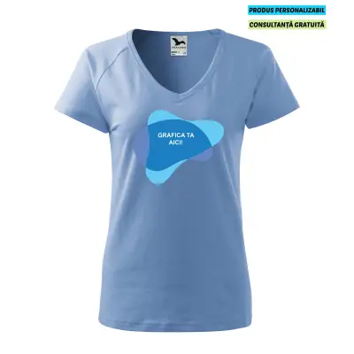 Malfini Tricou Dama Albastru deschis Dream Personalizat