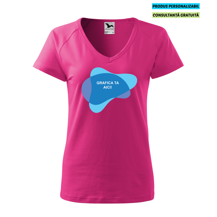 Malfini Tricou Dama Purpuriu Dream Personalizat