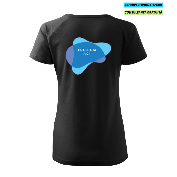 Malfini Tricou Dama Negru Dream Personalizat