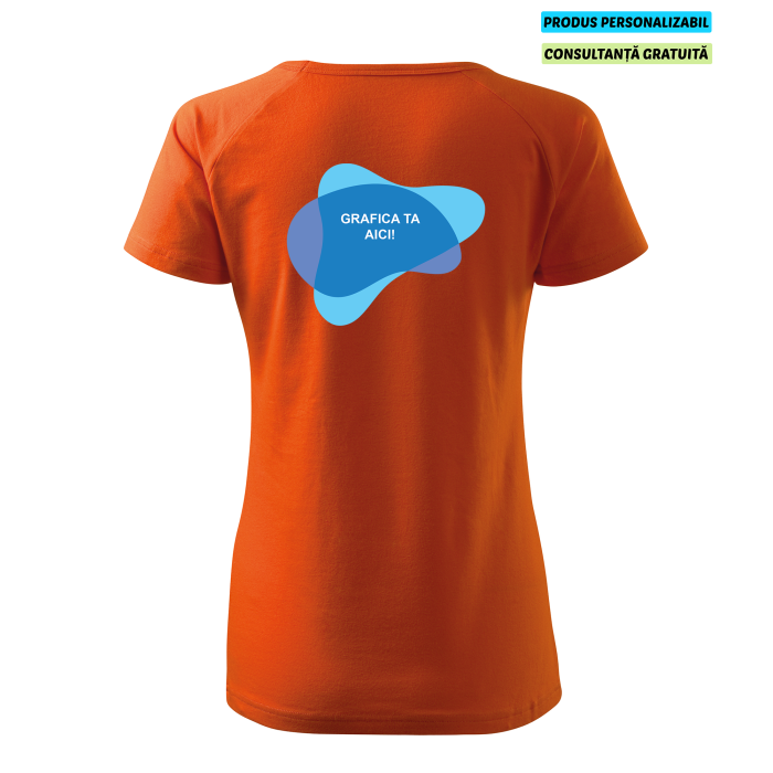 Malfini Tricou Dama Portocaliu Dream Personalizat