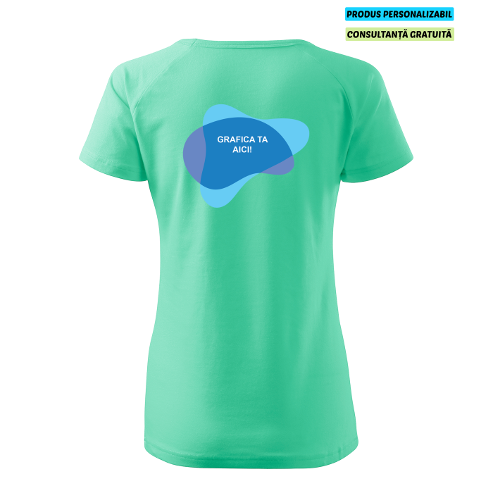 Malfini Tricou Dama Verde menta Dream personalizat