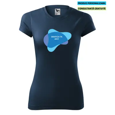 Malfini Tricou Dama Bleumarine Fantasy Personalizat
