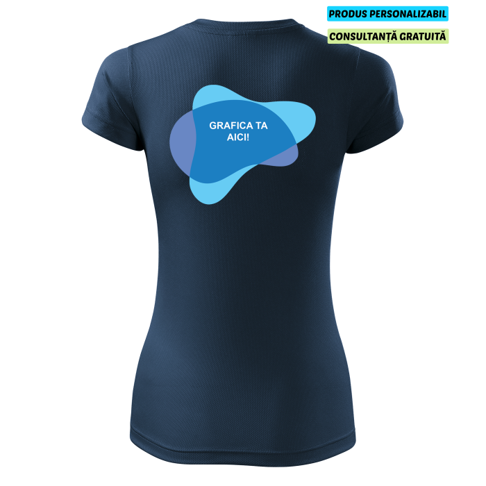 Malfini Tricou Dama Bleumarine Fantasy Personalizat