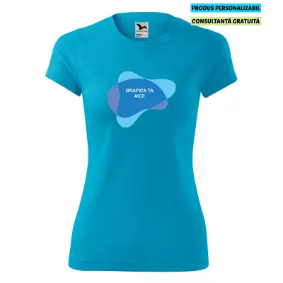 Malfini Tricou Dama Turcoaz Fantasy Personalizat