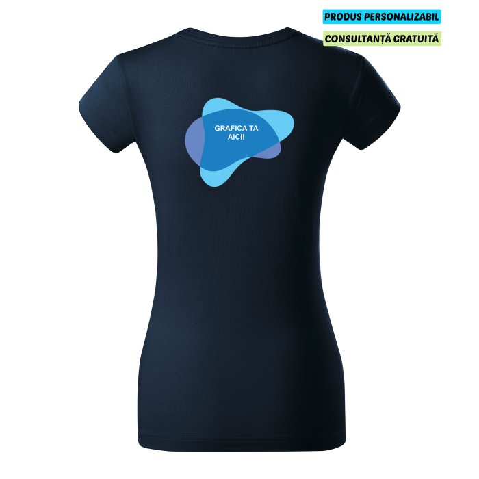 Malfini Tricou Dama Bleumarine Exclusive Supima Personalizat