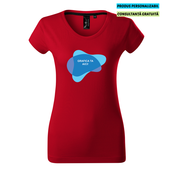 Malfini Tricou Dama Rosu Exclusive Supima Personalizat