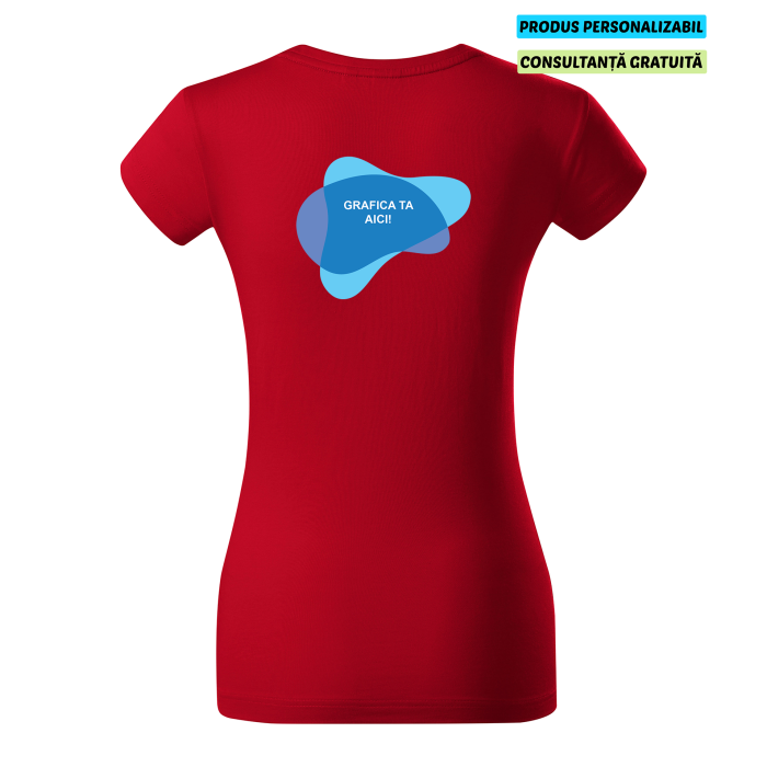 Malfini Tricou Dama Rosu Exclusive Supima Personalizat