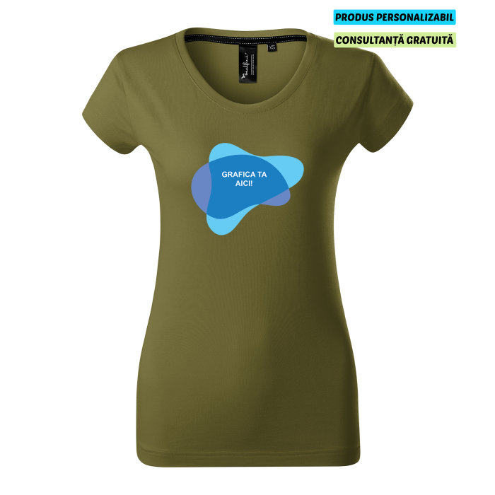 Malfini Tricou Dama Verde avocado Exclusive Supima Personalizat