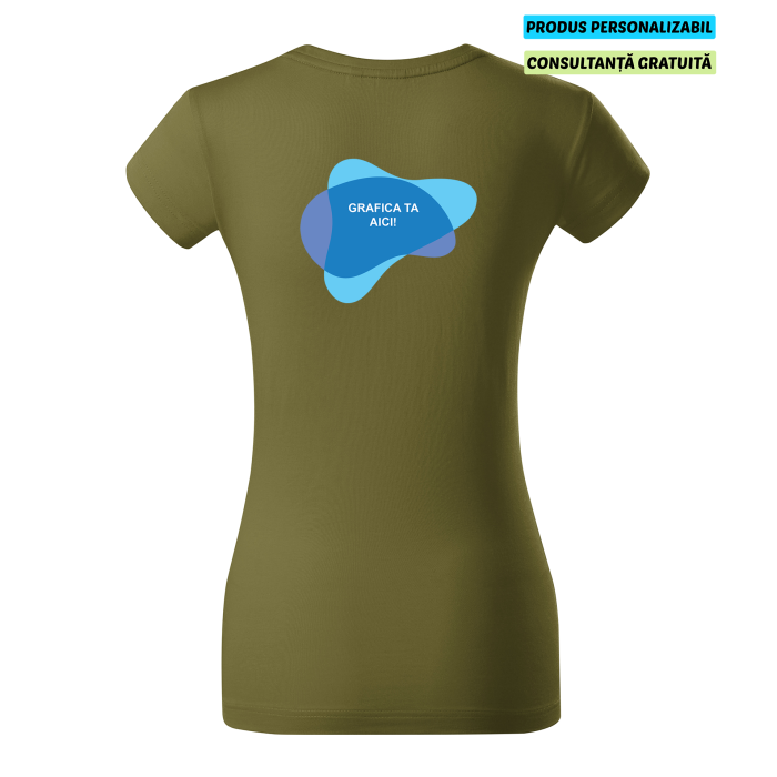 Malfini Tricou Dama Verde avocado Exclusive Supima Personalizat