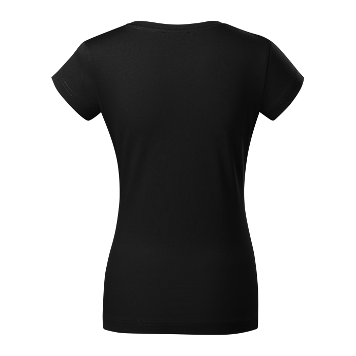 Malfini Tricou Dama Negru Fit V-neck