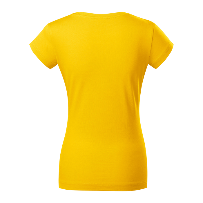 Malfini Tricou Dama Galben Fit V-neck