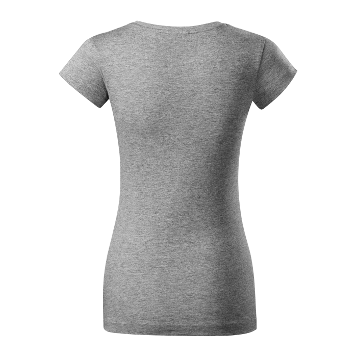 Malfini Tricou Dama Gri inchis Fit V-neck
