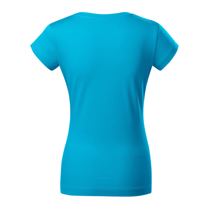 Malfini Tricou Dama Turcoaz Fit V-neck