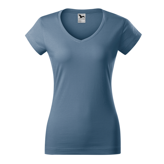 Malfini Tricou Dama Denim Fit V-neck
