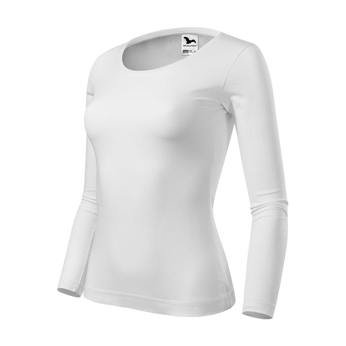 Malfini Tricou maneca lunga Dama Alb FIT-T LS