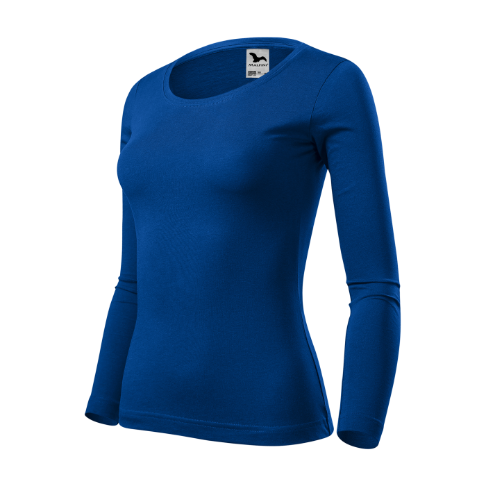 Malfini Tricou maneca lunga Dama Albastru regal FIT-T LS
