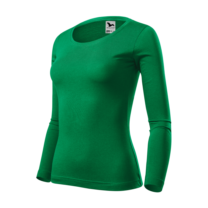 Malfini Tricou maneca lunga Dama Verde FIT-T LS
