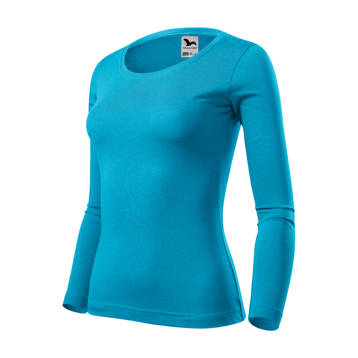 Malfini Tricou maneca lunga Dama Turcoaz FIT-T LS