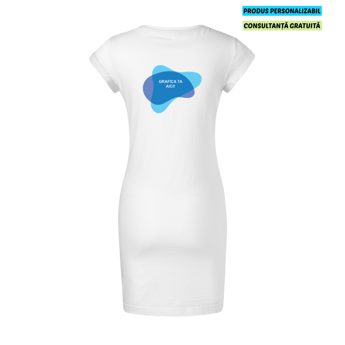 Malfini Rochie Dama Alb Freedom Personalizata