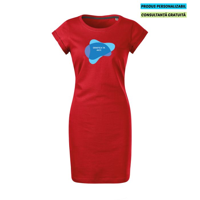Malfini Rochie Dama Rosu Freedom Personalizata