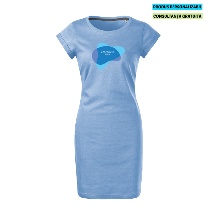 Malfini Rochie Dama Albastru deschis Freedom Personalizata